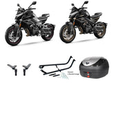 V36 Wizard Silver Topbox Kit 800 NK ADVANCE & SPORT 23-25 - CF005V36BPSIL