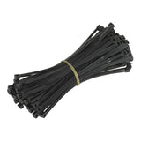 Whites Cable Ties 380 x 7.6mm (100/Bag) - Black