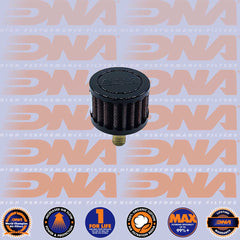 DNA FILTERS MALE ROUND RUBBER TOP 16mm INLET 44mm LENGTH AIR FILTER - CV-16M