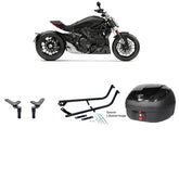 V36 Wizard Black Topbox Kit 1260 XDIAVEL (V2) 16-21 & XDIAVEL S (V2) 16-23 - D047V36BPBLK