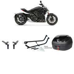 V36 Wizard Black Topbox Kit 1260 XDIAVEL (V2) 16-21 & XDIAVEL S (V2) 16-23 - D047V36BPBLK