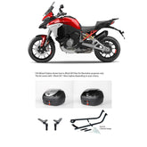 V36 Wizard Black Topbox Kit 1160 MULTISTRADA (V4), S & S SPORTS 21-24 - D057V36BPBLK