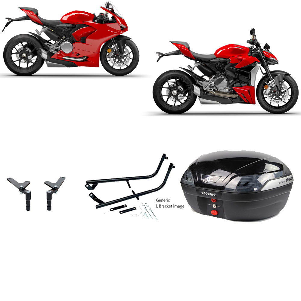 S48 Astra Black Topbox Kit 955 PANIGALE 20-25 & 955 STREETFIGHTER 22-24 - D060S48BPBLK