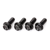 DRC Aluminium M6 Flange Bolts 20mm - Black (4 Pack)