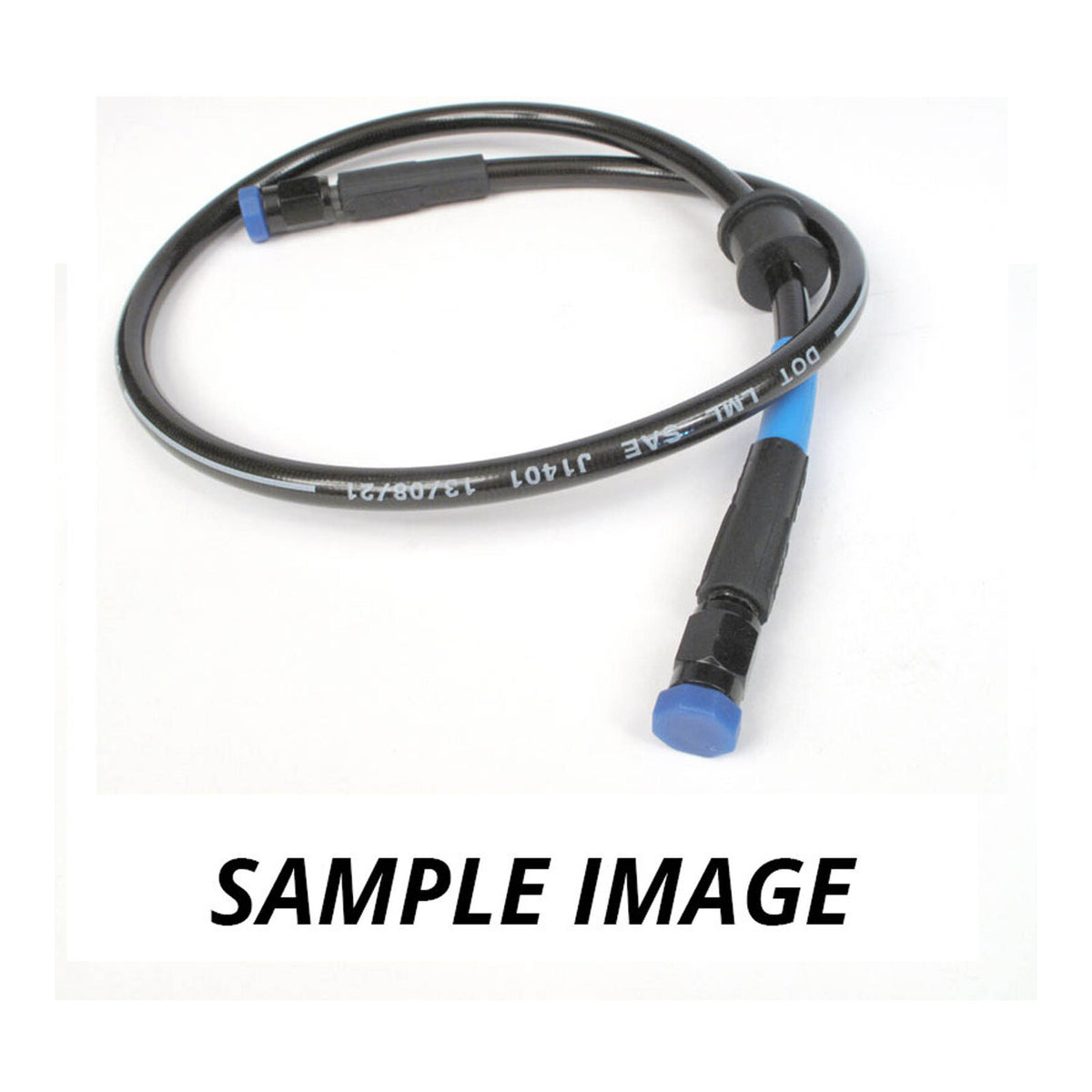 Whites Premade Brake Line - 450mm - (Dark Smoke)