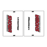 DRC Motion Front Fork Outer Decals- Showa - Clear/Red/Black