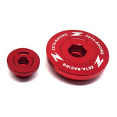 Zeta Engine Plug Set - Kawasaki KX250F ('11-'19), KX450F ('09-'18) - Red