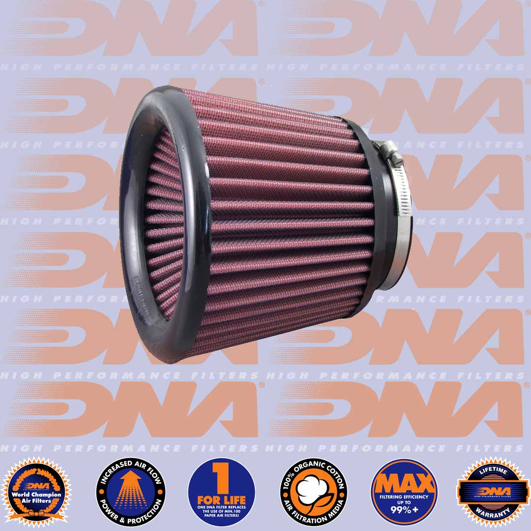 DNA FILTERS DOUBLE CONE 75mm INLET 138mm LENGTH - DP-7500-14