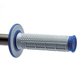 RENTHAL GRIPS DUAL COMPOUND TAPERED HALF WAFFLE BLU/GRY Q70 (G162)
