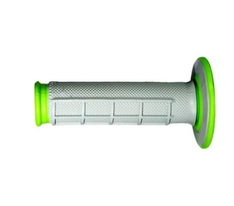 RENTHAL GRIPS DUAL COMPOUND HALF WAFFLE GRN/GRY Q70 (G191)