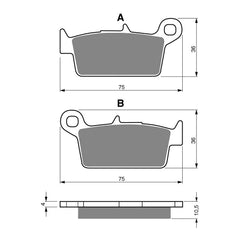 GOLDfren Brake Pads GF003 - S3