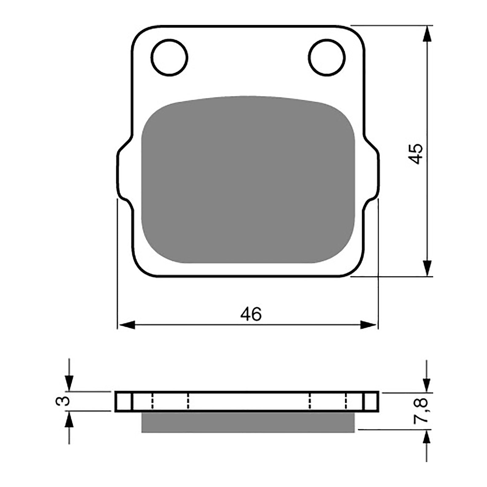GOLDfren Brake Pads Off-Road Racing GF007 - K5 (PR24)