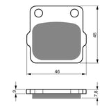 GOLDfren Brake Pads Off-Road Racing GF007 - K5 (PR24)