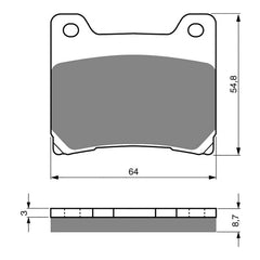 GOLDfren Brake Pads Sintered Sports GF015 - S3 (PH28)