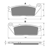 GOLDfren Brake Pads Sintered Sports GF022 - S3 (PH47)