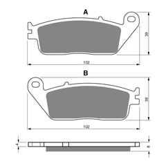 GOLDfren Brake Pads Sintered Sports GF022 - S3 (PH47)