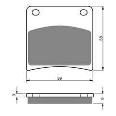GOLDfren Brake Pads Sintered Sports GF027 - S3 (PH51)
