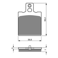 GOLDfren Brake Pads Sintered Sports GF038 - S3 (PH08)