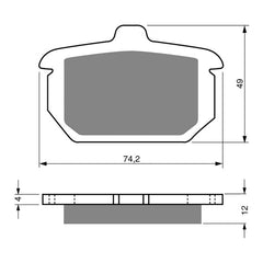 GOLDfren Brake Pads Sintered Sports GF058 - S3 (PH73)
