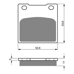 GOLDfren Brake Pads Sintered Sports GF068 - S3 (PH07)