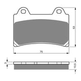 GOLDfren Brake Pads Sintered Sports GF073 - S3 ( PH39 )