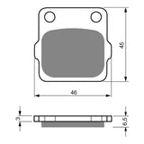 GOLDfren Brake Pads Off-Road Racing GF077 - K5 ( PR25 )