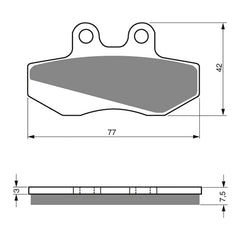 GOLDfren Brake Pads GF095 - S3