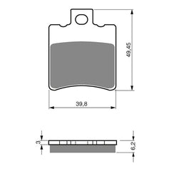 GOLDfren Brake Pads Sintered Sports GF098 - S3 ( PH172 )