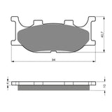 GOLDfren Brake Pads Sintered Sports GF099 - S3 ( PH155 )