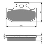 GOLDfren Brake Pads Off-Road Racing GF100 - K5 ( PR77 )
