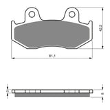GOLDfren Brake Pads Sintered Sports GF102 - S3 ( PH29 )