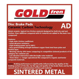 GOLDfren Brake Pads GF115 - AD