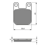 GOLDfren Brake Pads Sintered Sports GF121 - S3 ( PH88 )