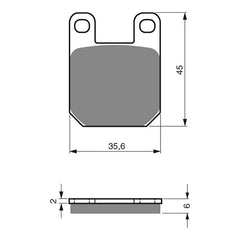 GOLDfren Brake Pads Sintered Sports GF121 - S3 ( PH88 )