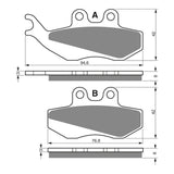 GOLDfren Brake Pads Sintered Sports GF122 - S3 ( PH173 )