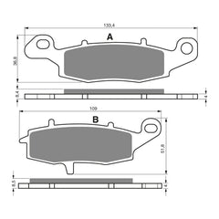 GOLDfren Brake Pads Sintered Sports GF124 - S3 ( PH194 )