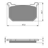 GOLDfren Brake Pads Sintered Sports GF127 - S3 ( PH14 )