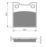 GOLDfren Brake Pads Sintered Sports GF129 - S3 ( PH182 )
