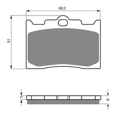 GOLDfren Brake Pads Sintered Sports GF132 - S3 ( PH275 )