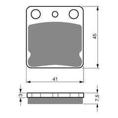GOLDfren Brake Pads Off-Road Racing GF144 - K5 ( PR11 )