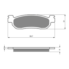 GOLDfren Brake Pads Sintered Sports GF146 - S3 ( PH262 )