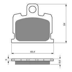 GOLDfren Brake Pads Sintered Sports GF151 - S3 ( PH20 )