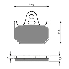 GOLDfren Brake Pads GF158 - S3