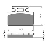 GOLDfren Brake Pads Sintered Sports GF161 - S3 ( PH120 )