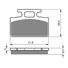 GOLDfren Brake Pads Sintered Sports GF161 - S3 ( PH120 )