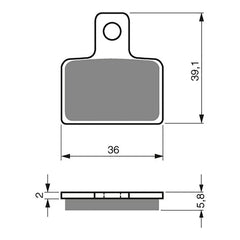 GOLDfren Brake Pads GF173 - K5