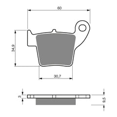 GOLDfren Brake Pads Off-Road Racing GF176 - K5 ( PR306 )