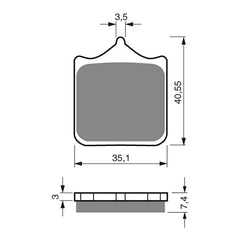 GOLDfren Brake Pads GF177 - S33