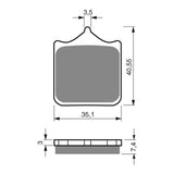 GOLDfren Brake Pads Sintered Sports GF177 - S3 ( PH294 )