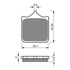 GOLDfren Brake Pads Sintered Sports GF177 - S3 ( PH294 )